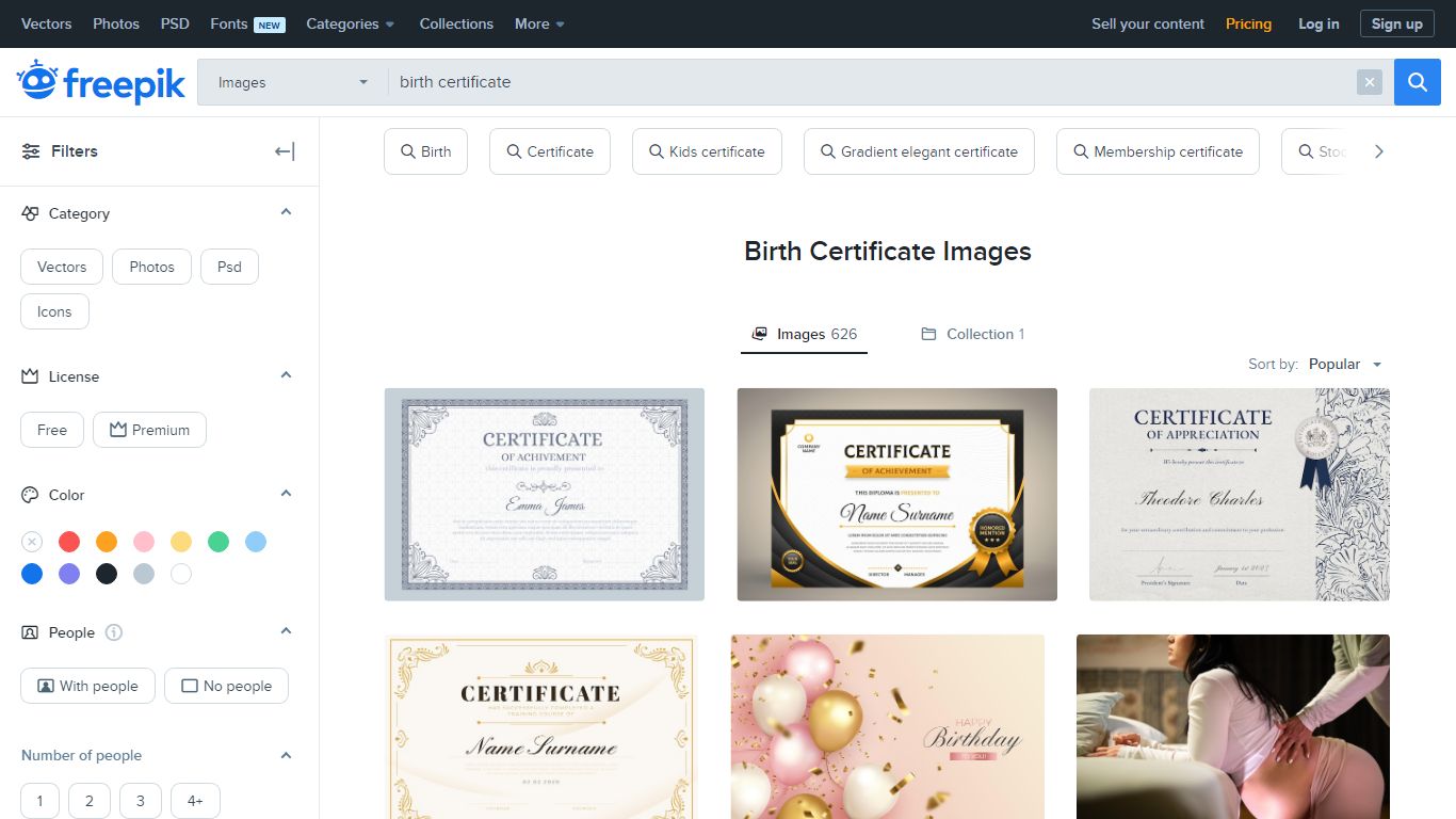 Birth Certificate Images | Free Vectors, Stock Photos & PSD